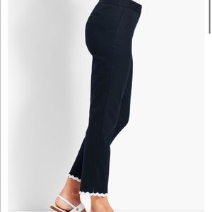Talbots RicRac Navy crop pants size 8